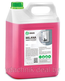 Мыло жидкое для рук GraSS "Milana" (спелая черешня) 5 кг - фото 1 - id-p91896195