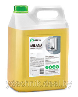 Мыло жидкое для рук GraSS "Milana" (молоко и мед), 5кг. - фото 1 - id-p91896198