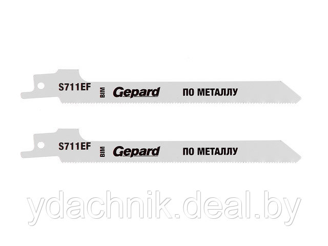 Пилка для сабельной пилы по металлу S 711EF (2шт.) GEPARD (GP0614-23) (пилки для лезвийной пилы, полотно пильн - фото 1 - id-p91896572