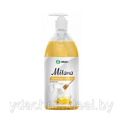 Мыло жидкое для рук GraSS "Milana" (молоко и мед), 1л.