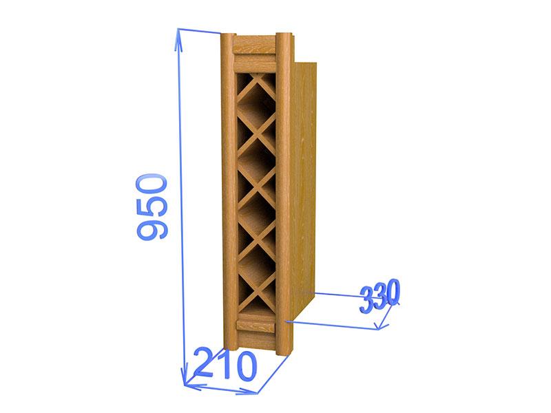 Шкаф настенный для бутылок