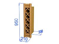 Шкаф настенный для бутылок