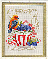 Набор для вышивания крестом «Вкусняшки для пташки».