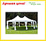 Садовый тент шатер Green Glade 1052 2,5х2,5х2,5х2,5х3,4м полиэстер (2 коробки), фото 5