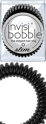 Резинка для волос Инвизибабл Слим черная - Invisibobble Slim True Black