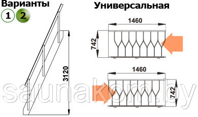 Лестница из сосны К-007м /40 - фото 3 - id-p7119076