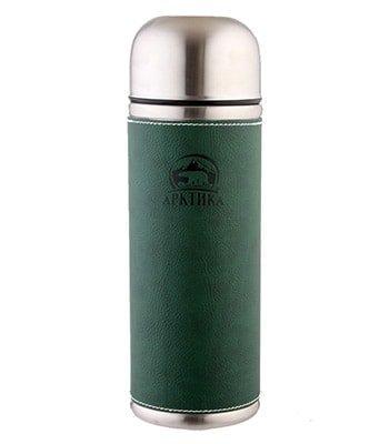 108-700-Зеленая Кожа Термос вакуумный, питьевой Арктика
