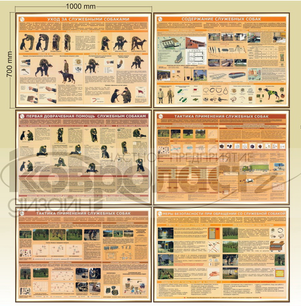 Планшет информационный "Служебные собаки"