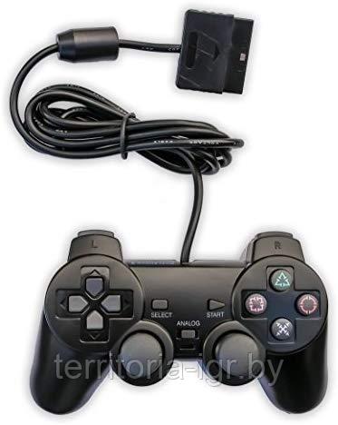 Проводной геймпад ps2(dualshock Sony Playstation 2) controller analog черный