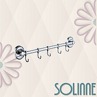 Крючок настенный Solinne Blanco B-51108-5, хром (5 крючка)