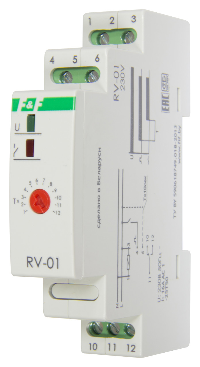 Реле времени Евроавтоматика ФиФ RV-01