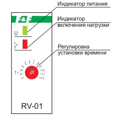 Реле времени Евроавтоматика ФиФ RV-01 - фото 8 - id-p91969749