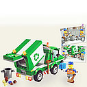 Детский конструктор Brick Enlighten City  арт. 1111 "Мусоровоз грузовик" , аналог Лего LEGO сити город, фото 3