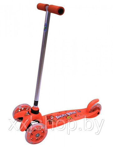 Самокат трехколесный 1toy Angry Birds красный, фото 2