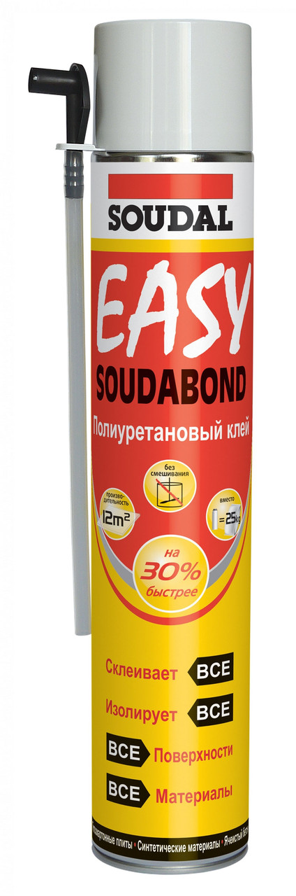 Клей универсальный полиуретановый Soudal SOUDABOND Easy 750 мл, БЕЛЬГИЯ