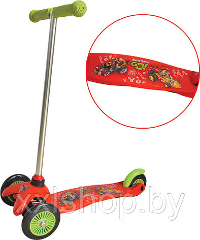 Самокат 1toy Angry Birds красно-зеленый, фото 2