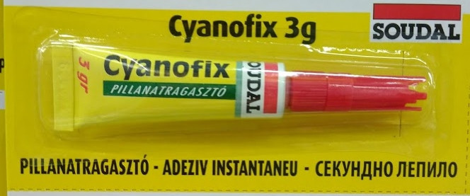 Клей монтажный цианоакрилатный Soudal 84А Cyanofix 3 гр. P/D, БЕЛЬГИЯ