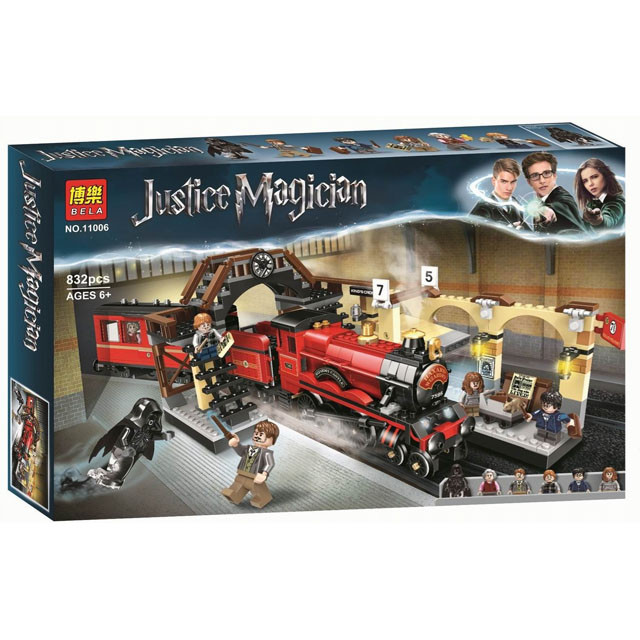Конструктор Bela 11006 Justice Magician Хогвартс-экспресс (Аналог LEGO Harry Potter 75955) 832 детали - фото 1 - id-p91986221