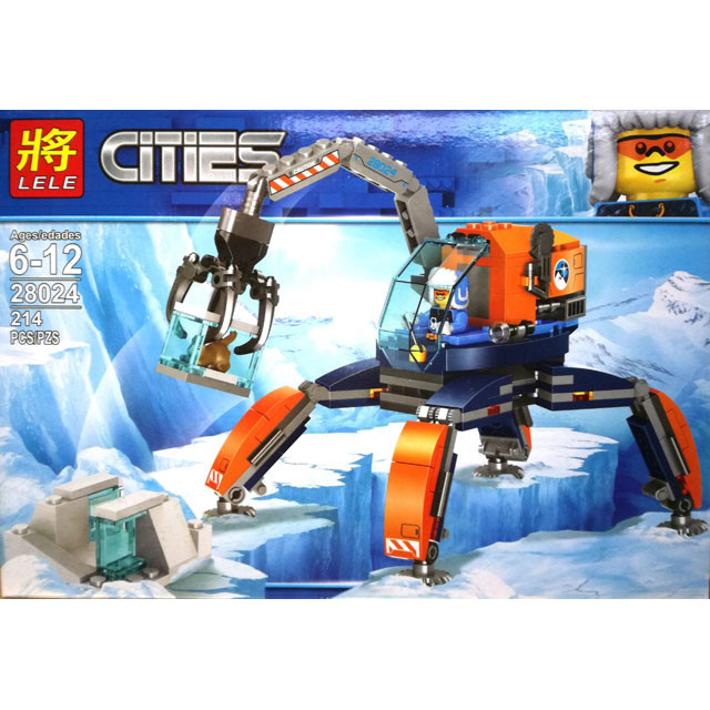 Конструктор Lele Cities 28024 Арктический вездеход (аналог Lego City 60192) 214 деталей