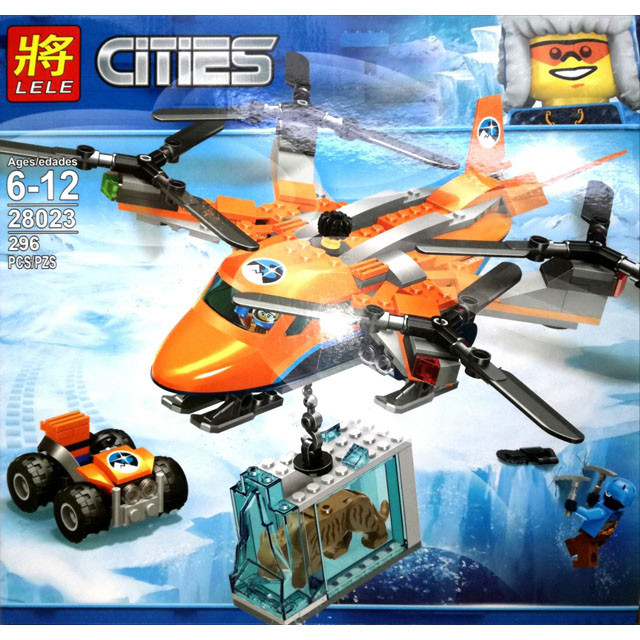 Конструктор Lele Cities 28023 Арктический вертолет (аналог Lego City 60193) 296 деталей - фото 1 - id-p91986507