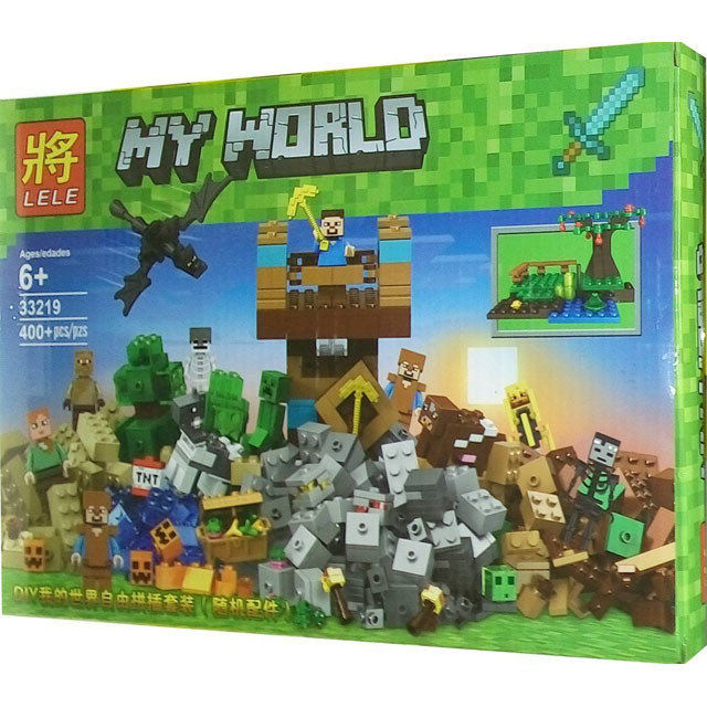 Конструктор Lele My World 33219 Замок священной войны (аналог Lego Minecraft) 400 деталей - фото 1 - id-p91987282