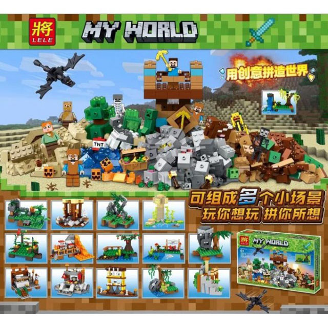 Конструктор Lele My World 33219 Замок священной войны (аналог Lego Minecraft) 400 деталей - фото 4 - id-p91987282