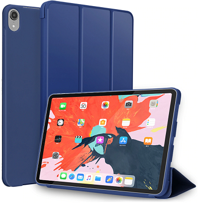 Полиуретановый чехол с силиконовой основой YaleBos Tpu Case синий для Apple iPad Pro 11 (2018) - фото 1 - id-p91987703