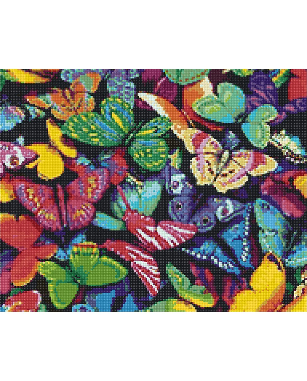 Набор Алмазной мозаики "Разноцветные Бабочки"