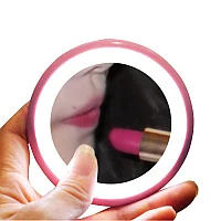 Зеркало круглое для косметички с Led подсветкой