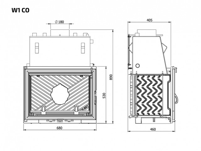 w1 co размеры топки