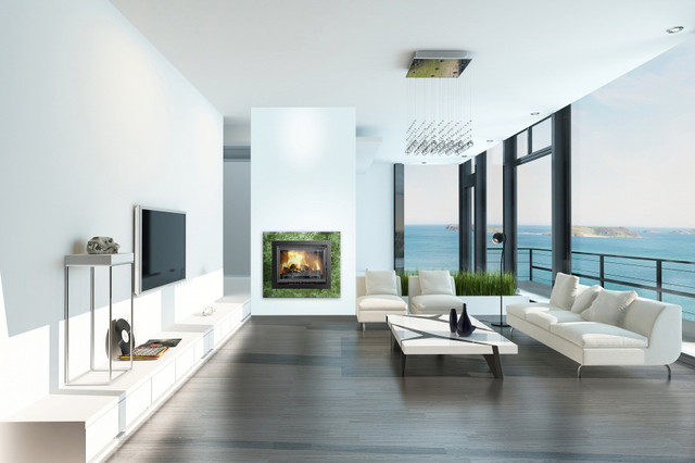 чугунная топка w17 в интерьере