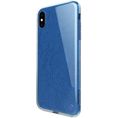 Чехол NILLKIN Machinery Case Синий для Apple iPhone XS Max - фото 3 - id-p92020774
