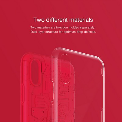 Чехол NILLKIN Machinery Case Красный для Apple iPhone XS Max - фото 4 - id-p92020775