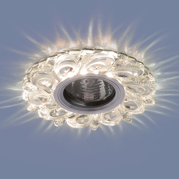 Встраиваемый потолочный светильник с LED подсветкой 2219 MR16 CL прозрачный - фото 3 - id-p92057631