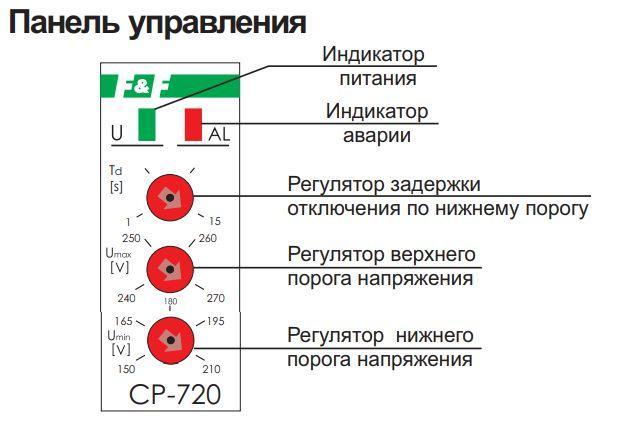 Реле напряжения Евроавтоматика ФиФ CP-720, фото 2