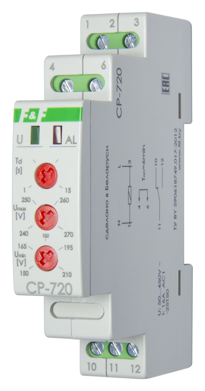 Реле напряжения Евроавтоматика ФиФ CP-720