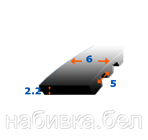 Зубчатый ремень 6 мм T5-1100 Z220