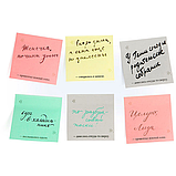 Бумага с липким слоем 100 листов, 75x75, желтого цвета, фото 2