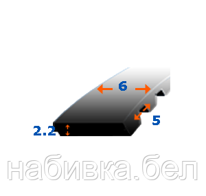 Зубчатый ремень 6 мм T5-190 Z38