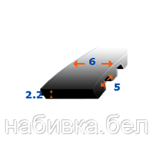 Зубчатый ремень 6 мм T5-1955 z391