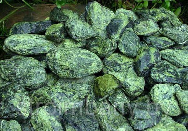 Камень для бани "Серпентинит" (змеевик), шлифованный, 20 кг. - фото 1 - id-p92069327