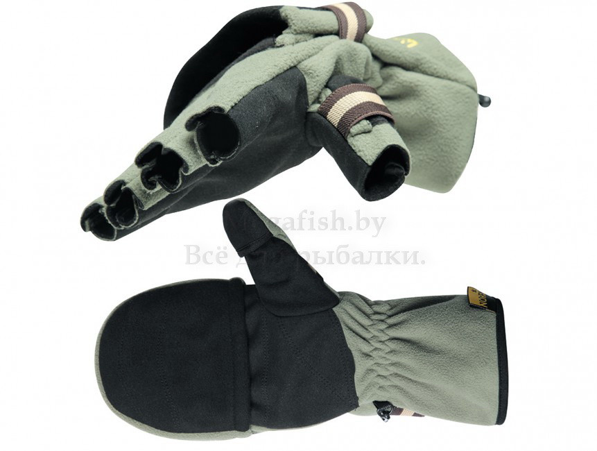 Перчатки-варежки флисовые отстегивающиеся Norfin 703080 - фото 1 - id-p92069606