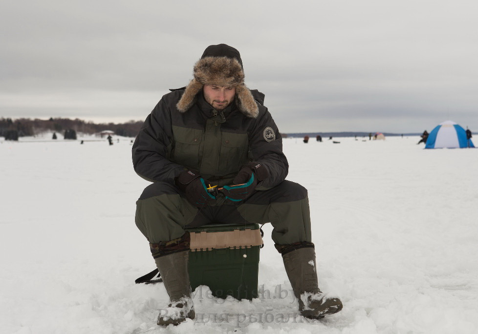 Костюм зимний Huntsman КАНАДА 44-46 Олива/Серый - фото 5 - id-p92069613