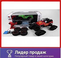 Джип-вездеход на радиоуправлении .Работает от АКБ (4 стандартные колеса и 4 гусеницы) , арт. 8897-185E