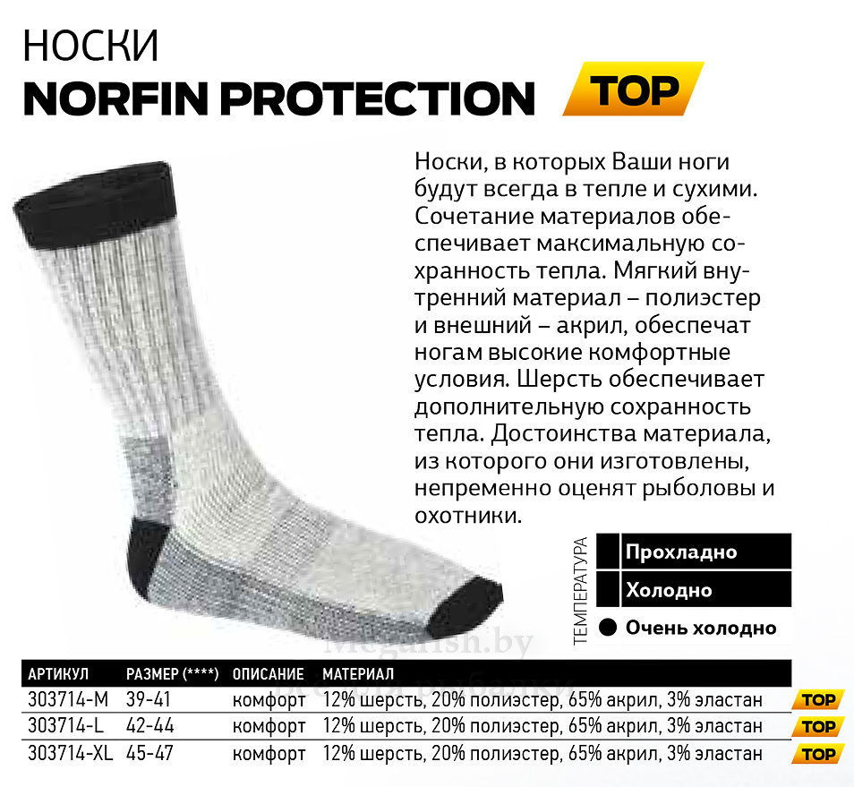 Термоноски Norfin Protection - фото 4 - id-p92069754