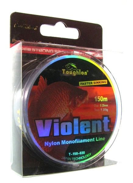 ЛЕСКА TOUGHLON VIOLENT 150М - 0.18mm. - фото 1 - id-p92070301