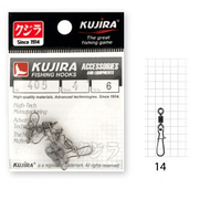 Вертлюг с застежкой KUJIRA 405BN №14 (8шт)