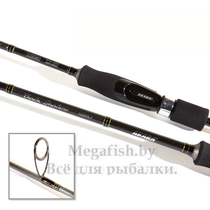 Удилище спиннинговое Akara Black Shadow 762MLF TX-30 (2,3м; 3,5-10,5г.) - фото 2 - id-p92076456