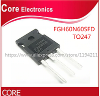 Транзистор FGH60N60SFD.Оригинал, 100%
