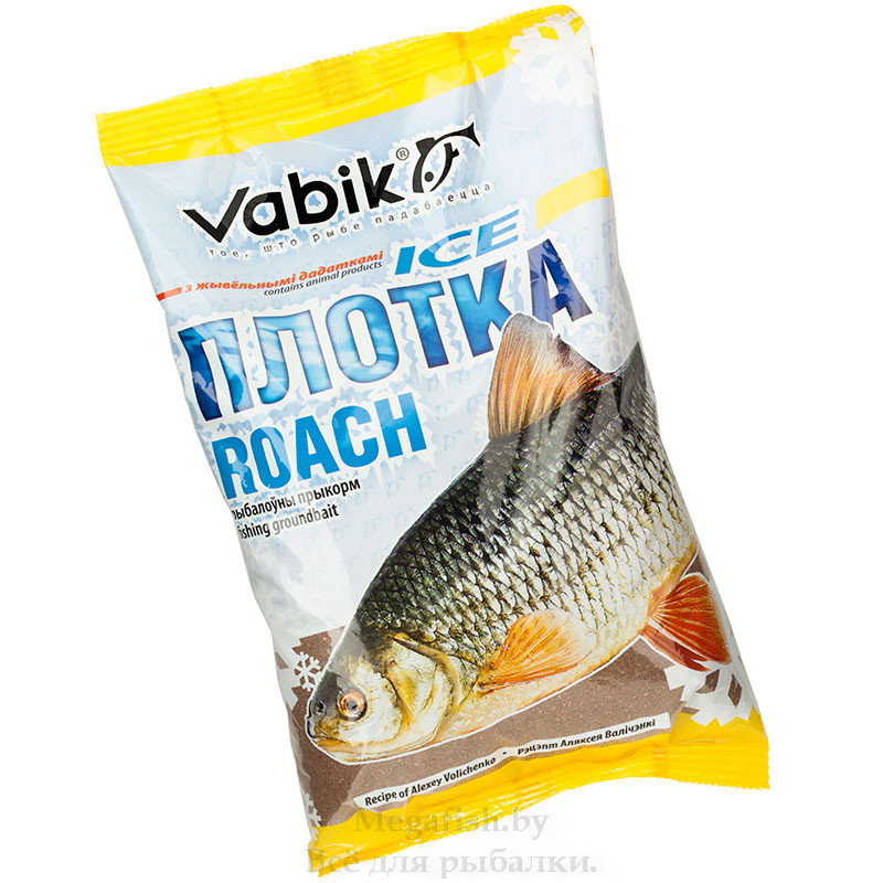 Прикормка зимняя Vabik ICE Roach (коричневая) Плотка в холодной воде 0.75 кг - фото 1 - id-p92077178